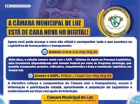A Câmara Municipal de Luz está de cara nova no digital!