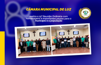 Câmara Municipal de Luz realiza 15ª Reunião Ordinária com homenagens e importantes pautas para o município.
